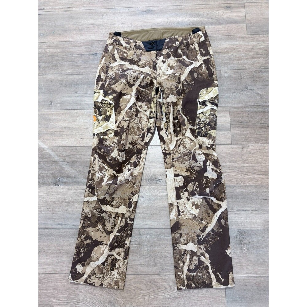 First Lite Catalyst Pants Women's Large Cipher Camo Fleece Lined Stretch